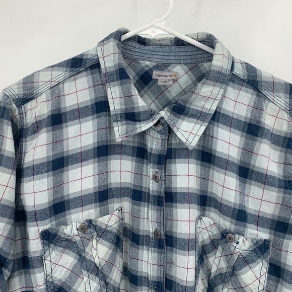 Carhartt S/S Button Front Plaid Shirt - Picture 3 of 8